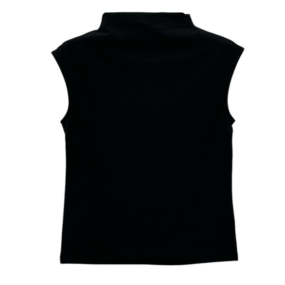 NEW J. CREW Stretch cotton-blend mockneck with floral embellishment Size Small - Picture 4 of 8